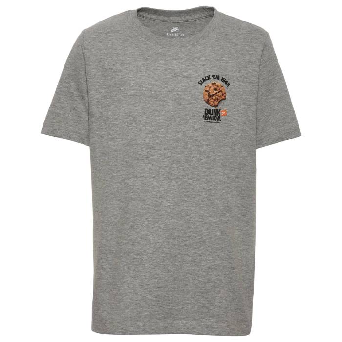 【★百貨店SALE★6/11真夜中2時迄】ナイキ Nike 【 Dunk Fun T-Shirt Boys\u0027 Grade School Grey Heather/Grey Heather 】 ダンク ティーシャツ お坊っちゃん キッズ 薄墨色 薄墨色 heather ギョリュウモドキ