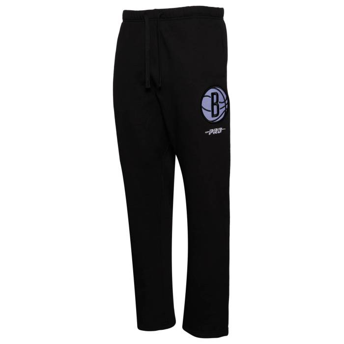 【★百貨店SALE★6/11真夜中2時迄】労働者階級標準尺度 Pro Standard 【 Nets City Signature Straight Leg Pants Men\u0027s Black/Black 】 ネッツ シティ メンズ 黒いこと 黒いこと