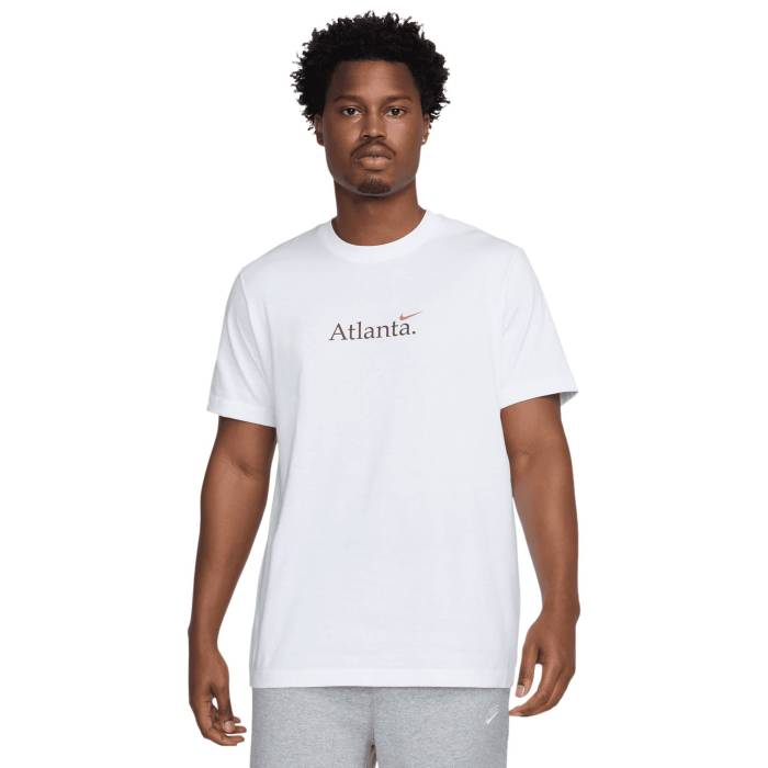 ナイキ Nike 【 Atlanta Short Sleeve Crew T-Shirt Men's White 】 アトランタ Sleeve スリーブ クルー Tシャツ メンズ 白色 ホワイト｜スニケス