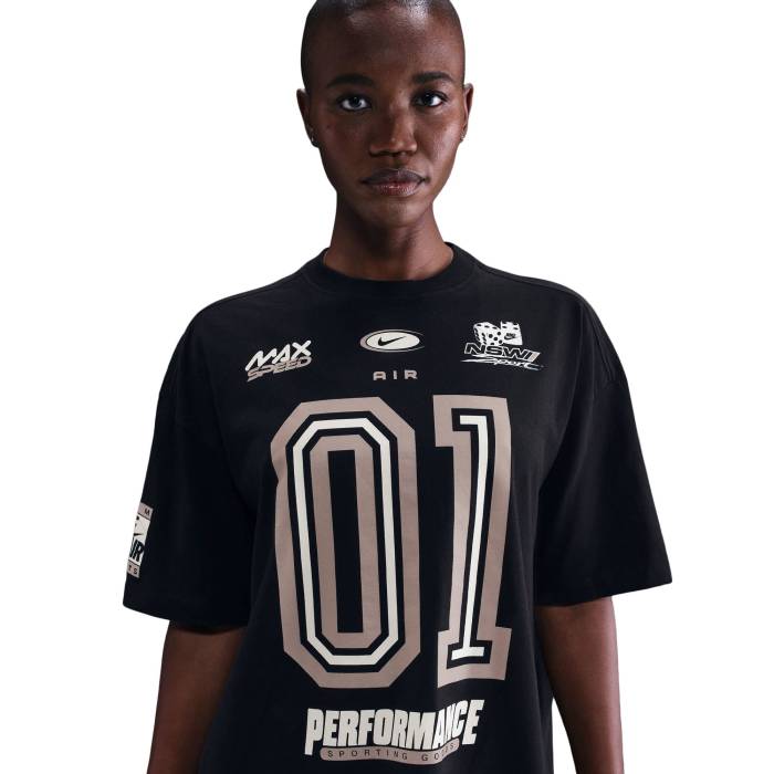 ナイキ Nike 【 Nsw Essential Oversized Short Sleeve T-Shirt Women's Black/Pink 】 Sleeve スリーブ Tシャツ レディース 黒色 ブラック pink ピンク 15,820円