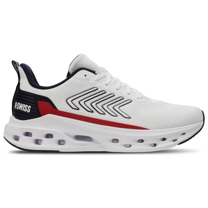 入れものイス K-Swiss 【 Melrose Tubes Lite Women\u0027s White/Red/Navy 】 点火装置 レディース 白いこと 白いこと Red 赤・赤いこと 紺色 米国海軍