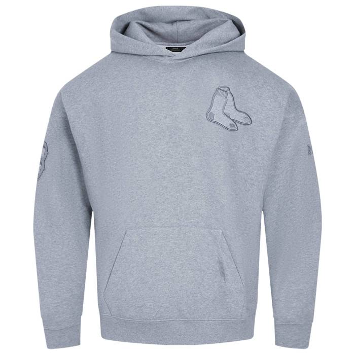 【★百貨店SALE★6/11真夜中2時迄】労働者階級標準尺度 Pro Standard 【 Red Sox Neutral Drop Shoulder Flc Po Hoodie Men\u0027s Dark Heather Gray 】 Red 赤・赤いこと フーディー パーカー メンズ heather ギョリュウモドキ gray 薄墨色・薄墨色・薄墨色
