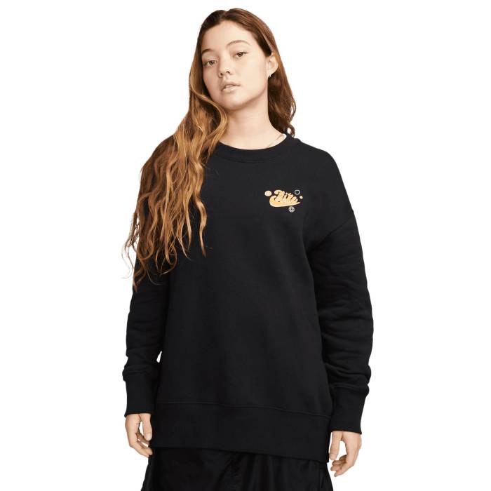 ナイキ Nike 【 Nsw Phoenix Fleece Os Happy Crew Women's Black 】 フェニックス フリース クルー レディース 黒色 ブラック 23,030円