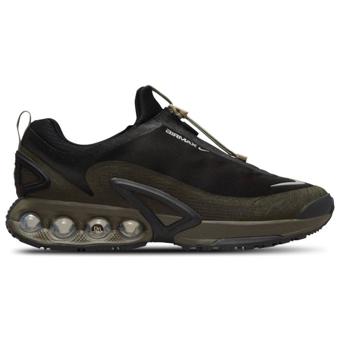 【★百貨店SALE★6/11真夜中2時迄】ナイキ Nike 【 Air Max Dn Roam Men\u0027s Black/Cargo Khaki/Metallic Silver 】 マックス メンズ 黒いこと 黒いこと 積貨委託貨物 カーキ Silver しろがね色・しろがね色