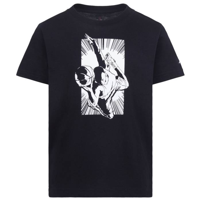 【★百貨店SALE★6/11真夜中2時迄】ナイキ ジョーダン Jordan 【 Burst Short Sleeve T-Shirt Boys\u0027 Preschool Black/White 】 はち切れる Sleeve 衣袂 ティーシャツ お坊っちゃん キッズ 黒いこと 黒いこと 白いこと 白いこと