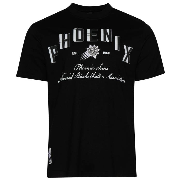 プロスタンダード Pro Standard 【 Phoenix Suns Black Cat S/S Flex T-Shirt Men's Black/Black 】 フェニックス サンズ 黒色 ブラック 半袖 Tシャツ Tシャツ メンズ 黒色 ブラック