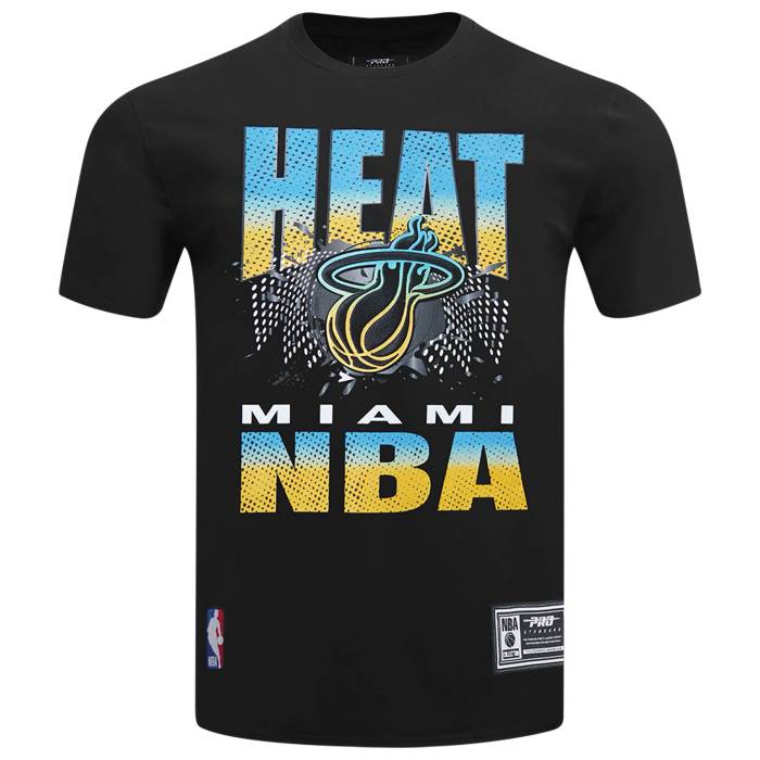 プロスタンダード Pro Standard 【 Miami Heat Electric Blue S/S Flex T-Shirt Men's Black/Carolina 】 マイアミ ヒート 青色 ブルー 半袖 Tシャツ Tシャツ メンズ 黒色 ブラック カロライナ
