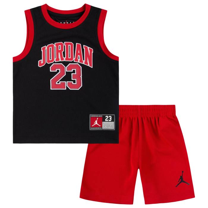 ナイキ ジョーダン Jordan 【 23 Jersey Set Boys' Toddler Red/Black 】 ジャージ ベビー Red 赤・レッド 黒色 ブラック