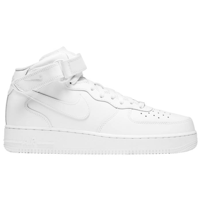 【★百貨店SALE★6/11真夜中2時迄】ナイキ Nike 【 Air Force 1 Mid \u002707 Le Men\u0027s White/White 】 ミッド メンズ 白いこと 白いこと