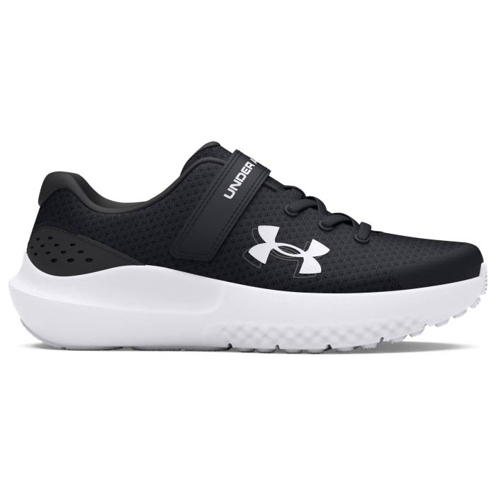 アンダーアーマー Under Armour 【 Surge 4 Boys' Preschool Black/White/Anthracite 】 ジュニア キッズ 黒色 ブラック 白色 ホワイト