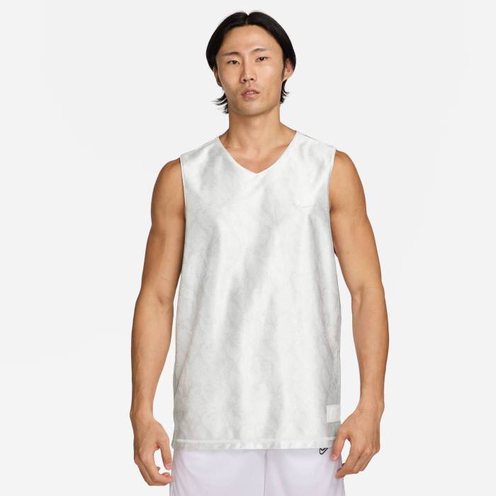 ナイキ Nike 【 Kobe Dri-Fit Std Iss Reversible Jersey Men\u0027s White/White 】 Kobe コービー 素っ気ない嵌まる リヴァーシブル プルオーバー メンズ 白いこと 白いこと
