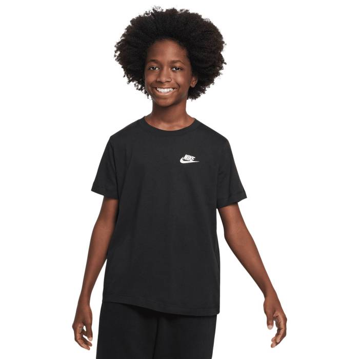 ナイキ Nike 【 Nsw Emb Futura T-Shirt Boys' Grade School Black 】 Tシャツ ジュニア キッズ 黒色 ブラック