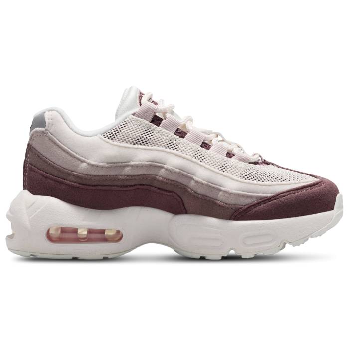 【★百貨店SALE★6/11真夜中2時迄】ナイキ Nike 【 Air Max 95 Girls\u0027 Preschool Phantom/Red Silt 】 大気圏マックス 95 お坊っちゃん キッズ Red 赤・赤いこと