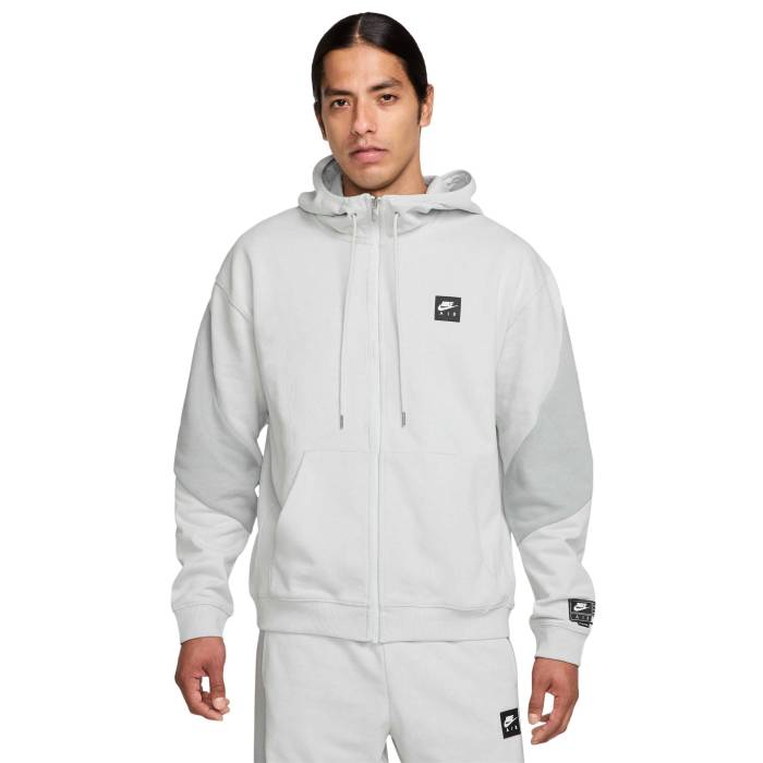 【★百貨店SALE★6/11十二時2時迄】ナイキ Nike 【 Air Fleece Full Zip Hoodie Bb Men\u0027s Photon Dust/Light Smoke Grey 】 フリース フーディー パーカー メンズ 薄墨色 薄墨色