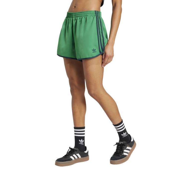 アディダス Adidas 【 3 Stripes Sprinter Shorts Women's Aurora Ivy/Green 】 ショーツ レディース green 緑・グリーン