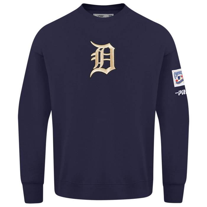 【★百貨店SALE★6/11十二時2時迄】労働者階級標準尺度 Pro Standard 【 Tigers Champs Drop Shoulder Crew Men\u0027s Navy/Multi 】 タイガース 労働者の一団 メンズ 紺色 米国海軍