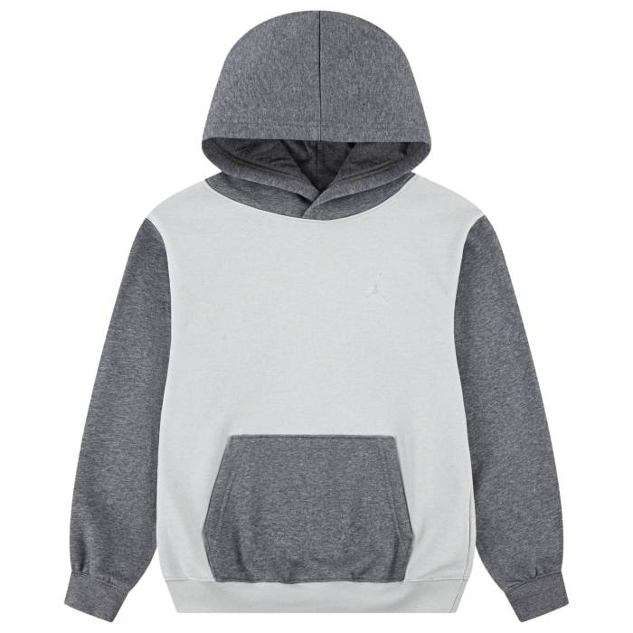 【★百貨店SALE★6/11真夜中2時迄】ナイキ ジョーダン Jordan 【 Brooklyn Fleece Hoodie Boys\u0027 Grade School Gray/Gray 】 ブルックリン フリース フーディー パーカー お坊っちゃん キッズ gray 薄墨色・薄墨色・薄墨色