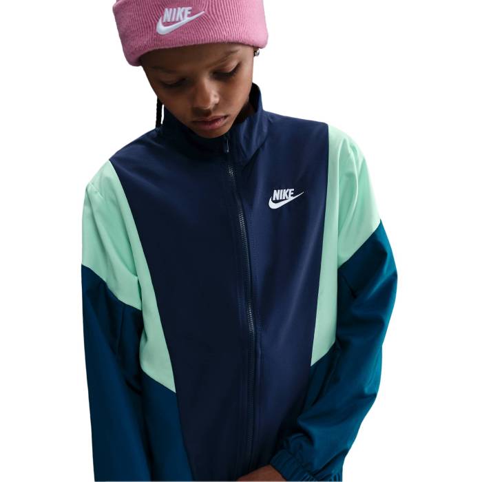【★百貨店SALE★6/11十二時2時迄】ナイキ Nike 【 Nsw Woven Tracksuit Boys\u0027 Grade School Midnight Navy/Blue Force 】 Woven ウーブン お坊っちゃん キッズ 紺色 米国海軍 青み 青色