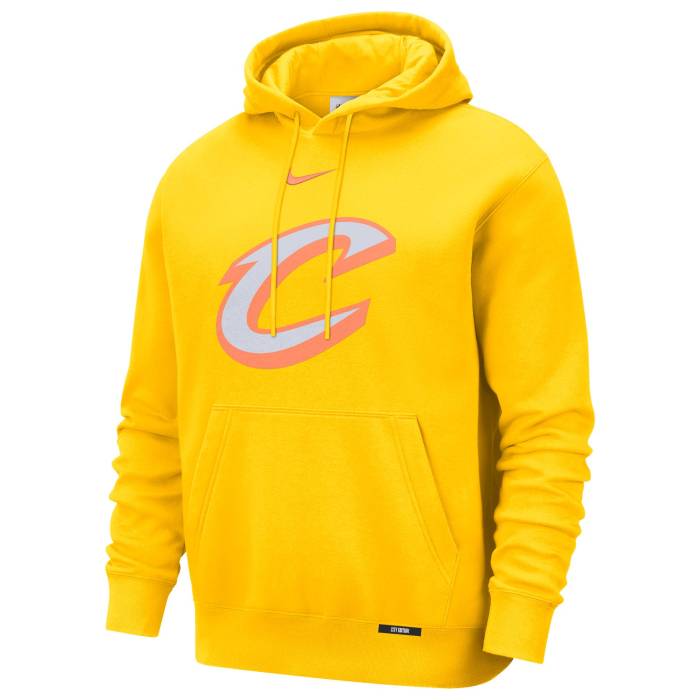 ナイキ Nike 【 Cavaliers Club Logo City Edition Hoodie Men\u0027s Yellow/Multi 】 キャバリアーズ 野球クラブ ロゴタイプ シティ フーディー パーカー メンズ yellow 黄味がかった・黄色