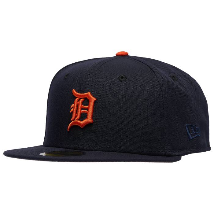 ニューエラ New Era 【 Detroit Tigers 1984 World Series 59Fifty Cap Men's Navy/Orange 】 デトロイト タイガース シリーズ キャップ 帽子 メンズ 紺色 ネイビー orange 橙・オレンジ