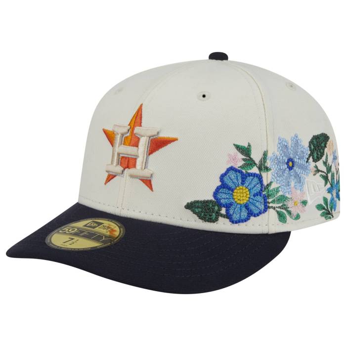 ニューエラ New Era 【 Astros Tonal Florals Cap Men's White/Navy 】 アストロズ キャップ 帽子 メンズ 白色 ホワイト 紺色 ネイビー