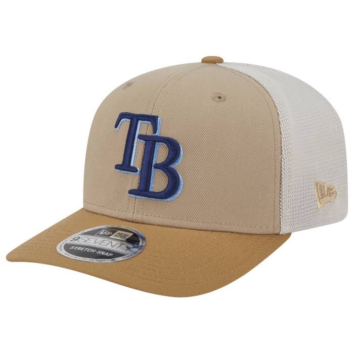 ニューエラ New Era 【 Rays 9Seventy Ss 2T Trucker Men's Tan/Multi 】 レイズ トラッカー メンズ｜スニケス