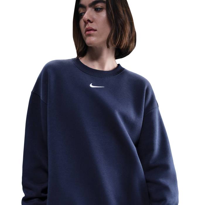 ナイキ Nike 【 Nsw Phoenix Fleece Os Long Crew Women\u0027s Sail/Midnight Navy 】 アリゾナ州の州都 フリース 労働者の一団 レディース 紺色 米国海軍