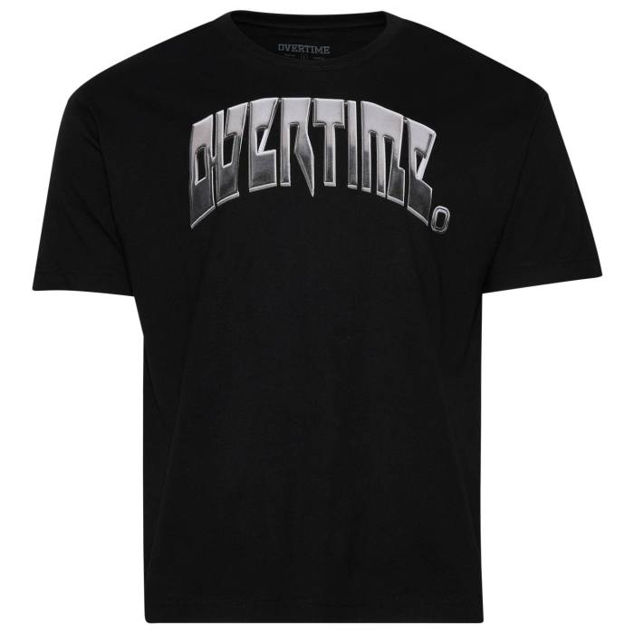 【★百貨店SALE★6/11真夜中2時迄】Overtime 【 Chrometeam T-Shirt Men\u0027s Black/White 】 ティーシャツ メンズ 黒いこと 黒いこと 白いこと 白いこと