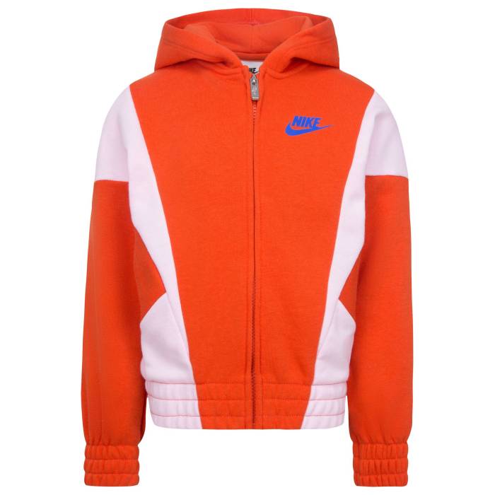 【★百貨店SALE★6/11真夜中2時迄】ナイキ Nike 【 Xo Swoosh Full-Zip Hoodie Girls\u0027 Preschool Red/Blue 】 Swoosh スウッシュ・スウォッシュ フルジップ フーディー パーカー お坊っちゃん キッズ Red 赤・赤いこと 青碧 青碧