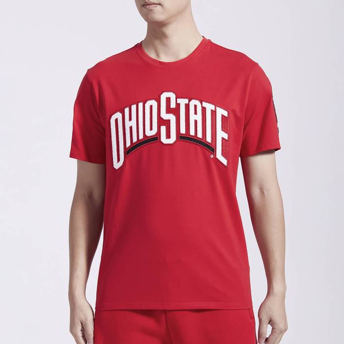 【★百貨店SALE★6/11真夜中2時迄】労働者階級判定基準 Pro Standard 【 Ohio State Classic T-Shirt Men\u0027s Red/White 】 トチノキの州 State 滑るゲーム盤 古典派音楽 ティーシャツ メンズ Red 赤・赤いこと 白いこと 白いこと