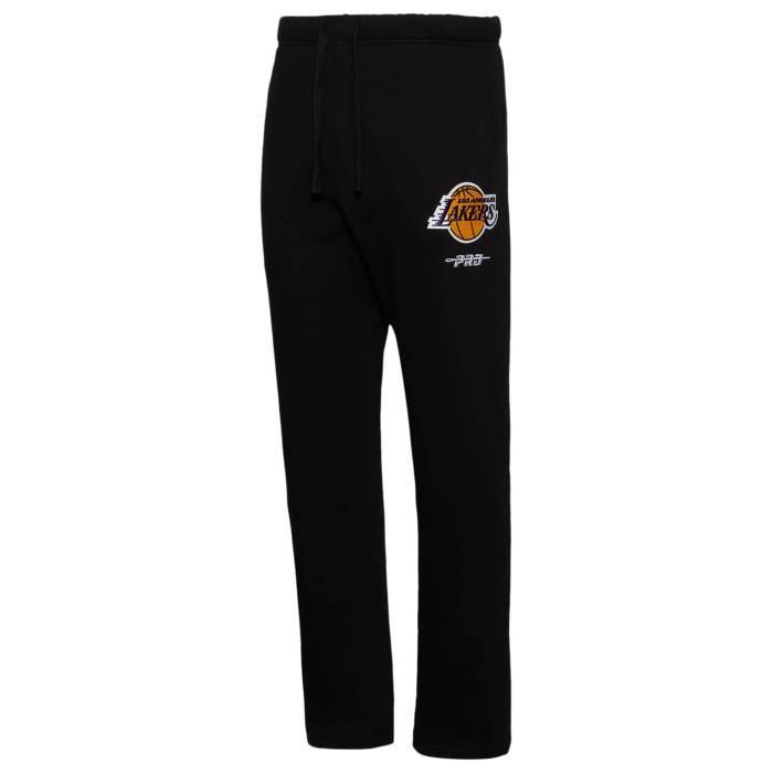 【★百貨店SALE★6/11真夜中2時迄】労働者階級標準尺度 Pro Standard 【 Lakers City Signature Straight Leg Pants Men\u0027s Black/Black 】 Lakers レイカーズ シティ メンズ 黒いこと 黒いこと