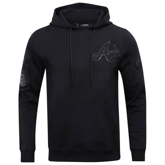 【★百貨店SALE★6/11真夜中2時迄】労働者階級標準尺度 Pro Standard 【 Braves Triple Black Dk Po Hoodie Men\u0027s Black 】 ブレーブス 黒いこと 黒いこと フーディー パーカー メンズ 黒いこと 黒いこと