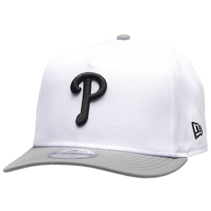 ニューエラ New Era 【 Phillies 950Af Curve Cap Men's Gray/White 】 フィリーズ キャップ 帽子 メンズ gray 灰色・グレー・グレイ 白色 ホワイト