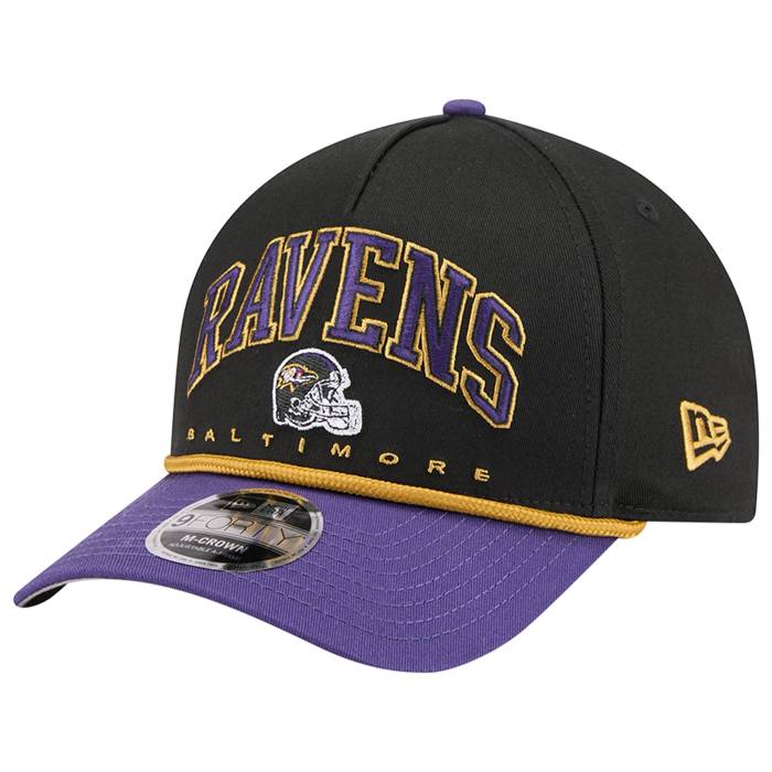 ニューエラ New Era 【 Ravens 9Forty Af Arch 25187 Cap Adult Black/Multi 】 レイブンズ キャップ 帽子 ユニセックス 黒色 ブラック