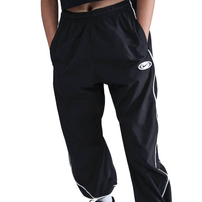【★百貨店SALE★6/11十二時2時迄】ナイキ Nike 【 Nsw Track Pant Gx Star Girls\u0027 Grade School Black/White/Black 】 貨物自動車 ズボン下 お坊っちゃん キッズ 黒いこと 黒いこと 白いこと 白いこと
