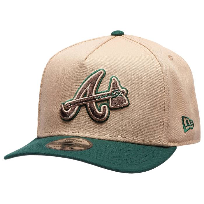 ニューエラ New Era 【 Braves 9Fifty A-Frame Curve 00 All-Star Game Cap Men's Camel/Dark Green 】 ブレーブス Game ゲーム キャップ 帽子 メンズ camel キャメル green 緑・グリーン|スニケス