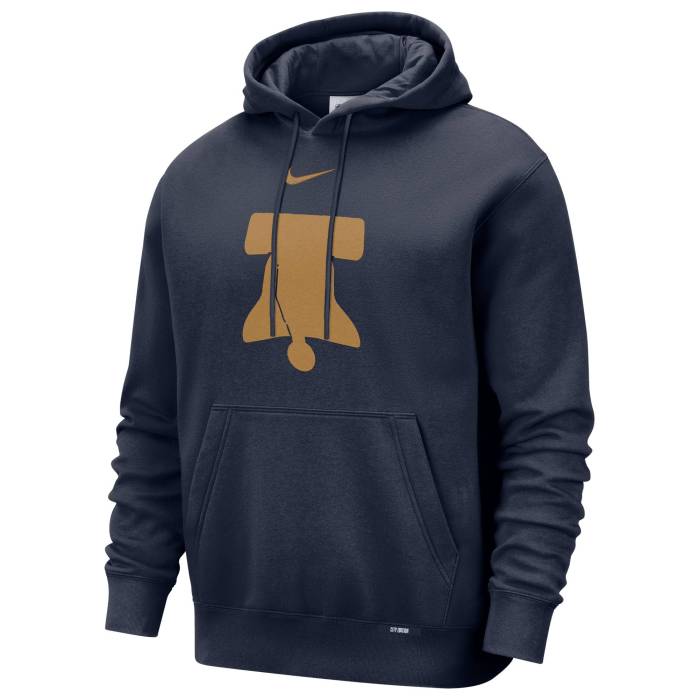 ナイキ Nike 【 76Ers Club Logo City Edition Hoodie Men\u0027s Navy/Multi 】 76ers セブンティシクサーズ 野球クラブ ロゴタイプ シティ フーディー パーカー メンズ 紺色 米国海軍