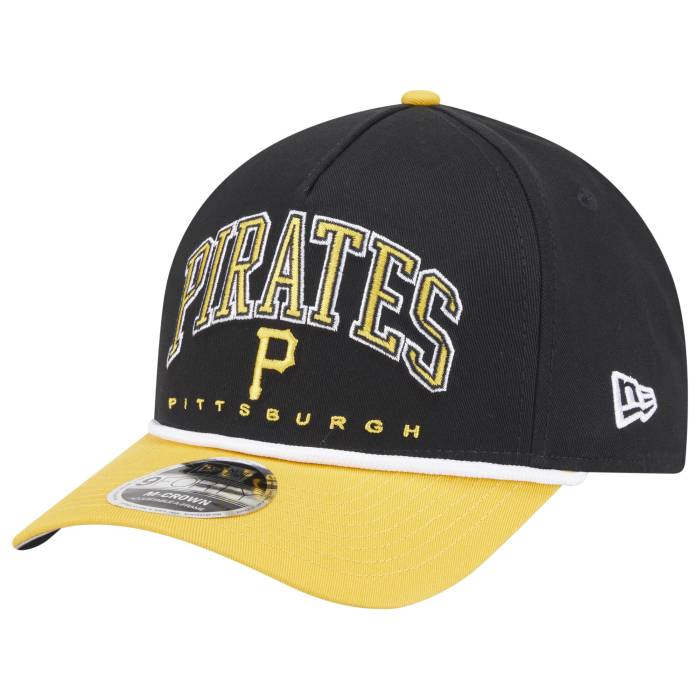 ニューエラ New Era 【 Pirates 9Forty Mc A-Frame Arch Cap Men's Black 】 海賊団 キャップ 帽子 メンズ 黒色 ブラック