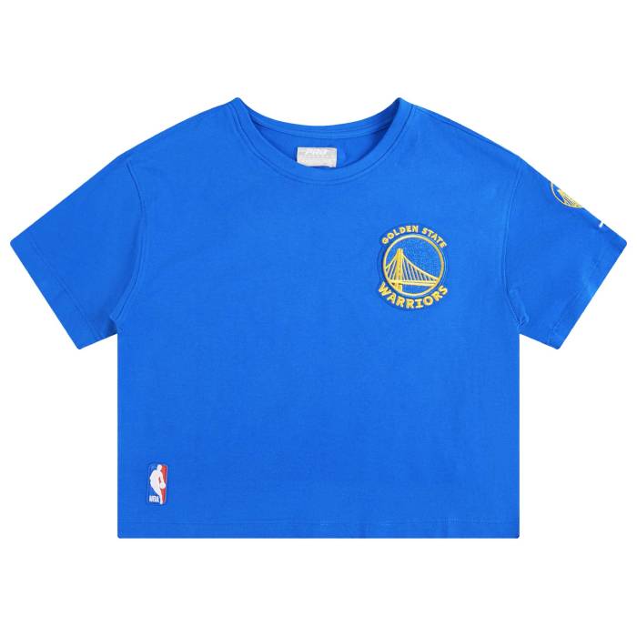 プロスタンダード Pro Standard 【 Golden State Warriors Classic Ss Boxy Tee Girls' Grade School Royal Blue 】 State スケートボード ウォリアーズ クラシック Tシャツ ジュニア キッズ 青色 ブルー