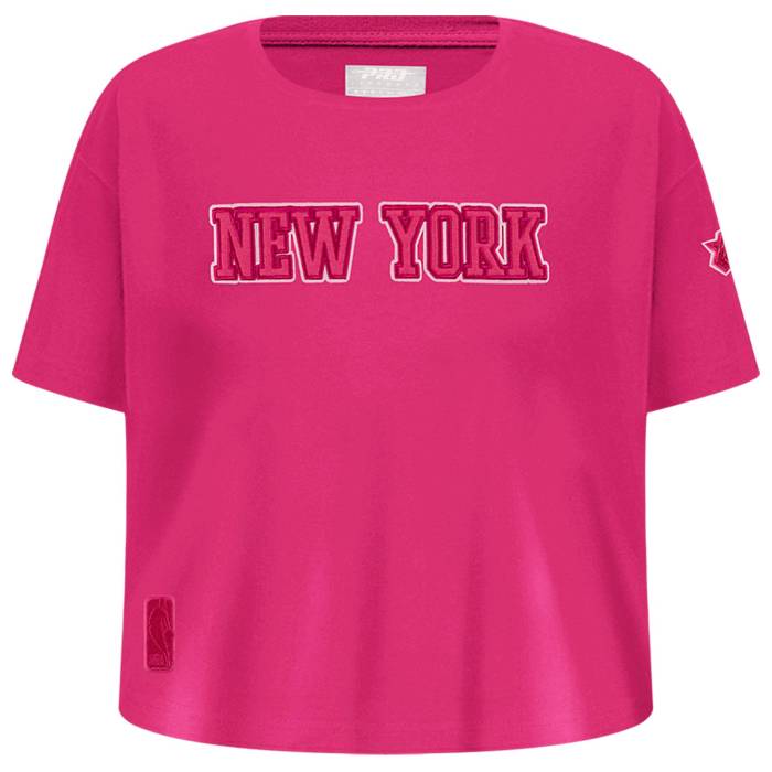 プロスタンダード Pro Standard 【 New York Knicks Triple Pink Ss Boxy Tee Girls' Grade School Beetroot Purple 】 ニックス pink ピンク Tシャツ ジュニア キッズ Purple 紫・パープル