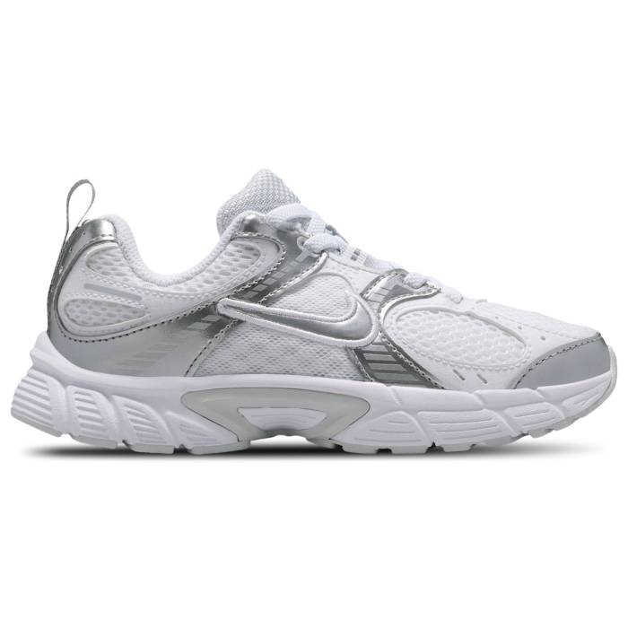 ナイキ Nike 【 V5 Rnr Girls' Preschool White/Metallic Silver 】 ジュニア キッズ 白色 ホワイト Silver 銀色・シルバー