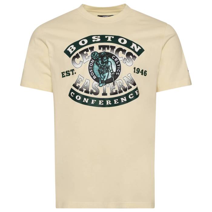 【★百貨店SALE★6/11真夜中2時迄】労働者階級判定基準 Pro Standard 【 Celtics Short Sleeve Flex T-Shirt Men\u0027s Tan/Multi 】 セルティックス Sleeve 衣袂 ティーシャツ メンズ