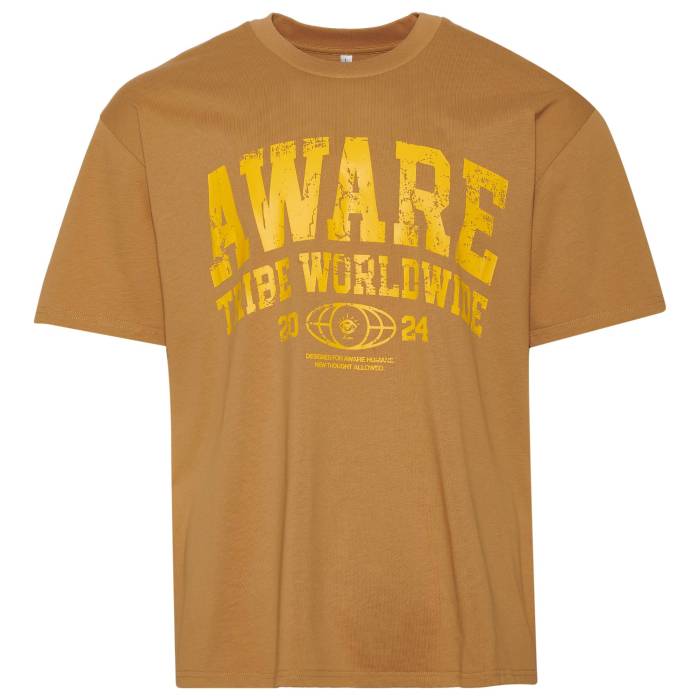 【★百貨店SALE★6/11夜夜中2時迄】Aware Brand 【 Awe Wrd Wd T-Shirt Men\u0027s Multicolor 】 プルオーバー メンズ