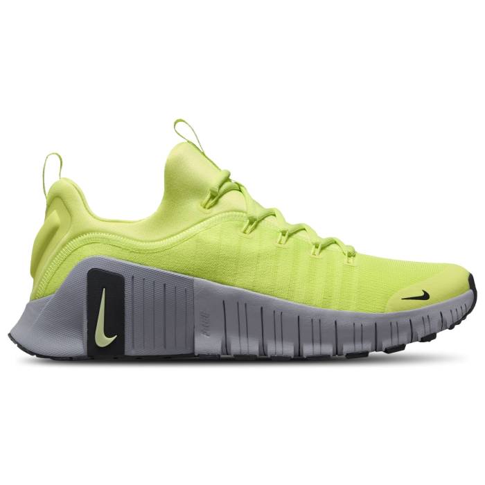 ナイキ Nike 【 Free Metcon 6 Men\u0027s Cement Grey/Light Lemon Twist/Light Lemon Twist 】 無償性 メンズ 薄墨色・シメント 薄墨色 薄墨色