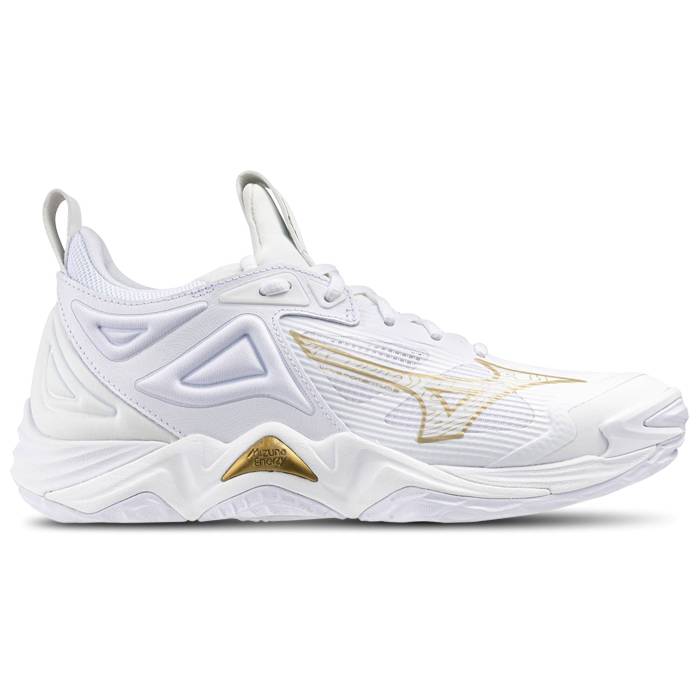 【★百貨店SALE★6/11真夜中2時迄】ミズノ Mizuno 【 Wave Momentum 3 Women\u0027s Gold/White 】 Wave ウェーブ・ウェイブ レディース ゴールド 白いこと 白いこと