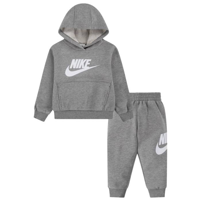 ナイキ Nike 【 Nsw Club Fleece Set Boys\u0027 Preschool Dark Grey Heather/Grey 】 野球クラブ フリース お坊っちゃん キッズ 薄墨色 薄墨色 heather ギョリュウモドキ