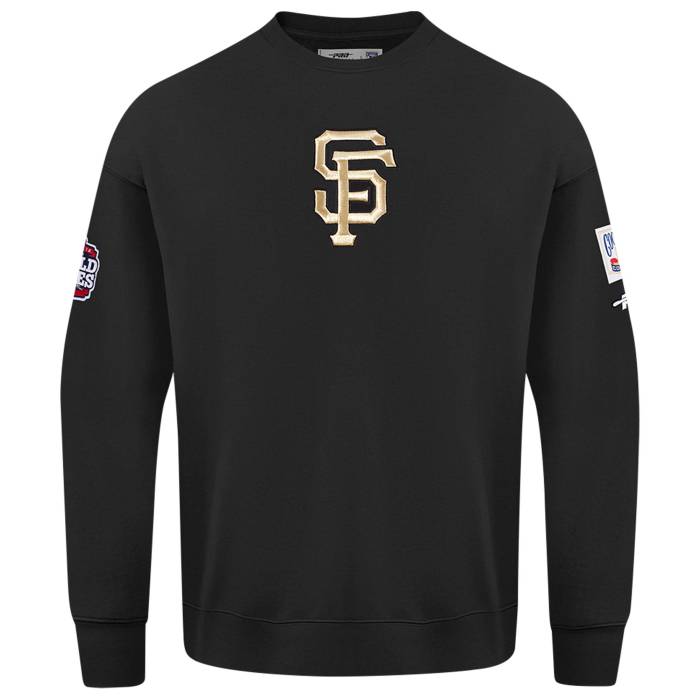 【★百貨店SALE★6/11十二時2時迄】労働者階級標準尺度 Pro Standard 【 Giants Champs Drop Shoulder Crew Men\u0027s Black/Multi 】 ジャイアンツ 労働者の一団 メンズ 黒いこと 黒いこと