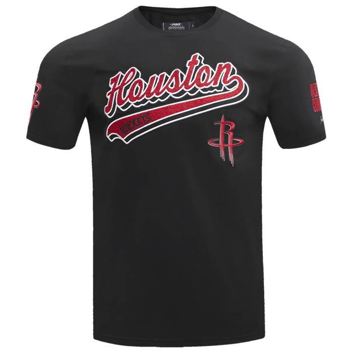 プロスタンダード Pro Standard 【 Rockets Script Tail Sj Tee Men's Black 】 ロケッツ スクリプト Tシャツ メンズ 黒色 ブラック