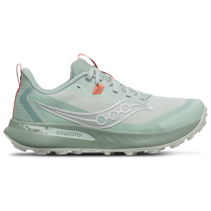 サッカニー Saucony 【 Peregrine 15 Women\u0027s Mist/Aloe 】 レディース