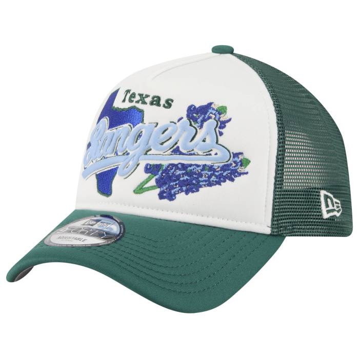 ニューエラ New Era 【 Rangers State Flower Cap Men's White/Green 】 レンジャース State スケートボード キャップ 帽子 メンズ 白色 ホワイト green 緑・グリーン|スニケス